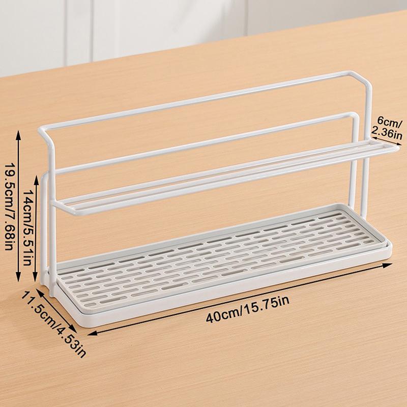 Tischplatte Doppelschicht Tassenhalter Abtropfgestell auf dem Kopf Teeset Teetasse Wasserbecher Aufbewahrungsgestell Hohes Erscheinungsbild