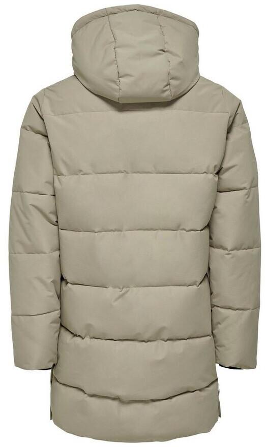 Winter Jacket Only & Sons Onscarl Life Long Quilted Coat Otw Noos (22020156) Desert Taupe