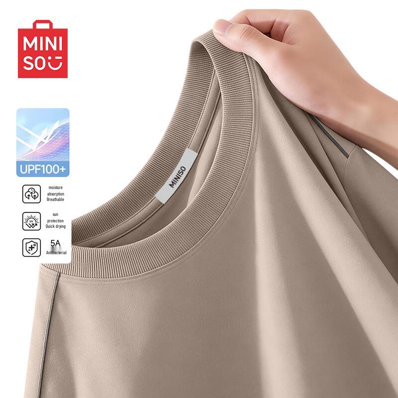 

MINISO Men s Color Block Short Sleeve T-Shirt M