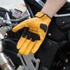 Vintage Goat Leather Motorcycle Gloves Men Women Hard Shell Protective Cycling Summer Gloves Motorbike Motorcross Riding Luvas