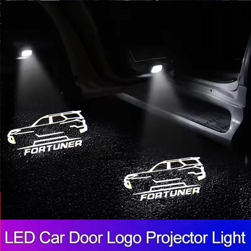 

2PCS Car Light Logo Door Decor Shadow LED Welcome Laser Projector Lamps For Toyota FORTUNER SW4 AN150 AN160 2015-2024 2PCS