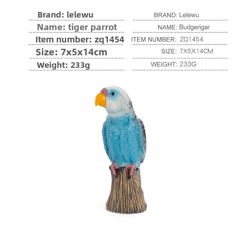 Papegaai Model PVC Statisch Beeldje Verzamelaarsobject Voor Vogel Liefhebbers Cadeau Idee