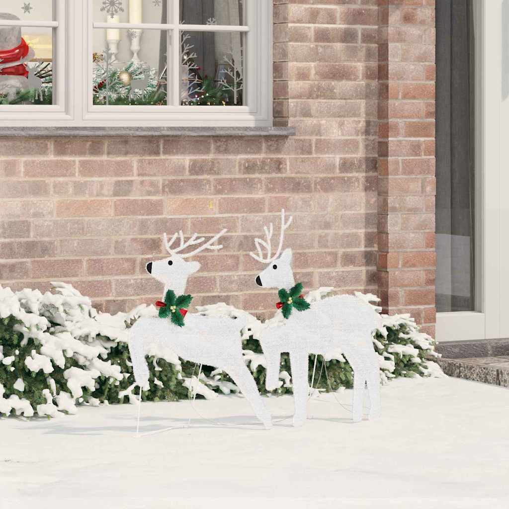 LED Reindeer 2 pcs Cool White Fabric