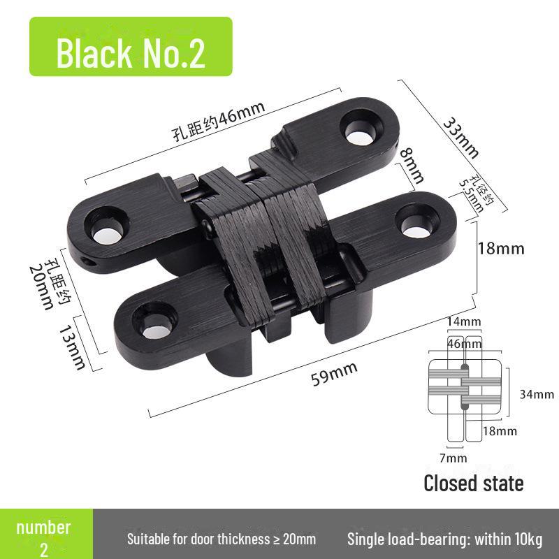 Скрытая крестообразная петля из утолщенной нержавеющей стали для европейских складных дверей