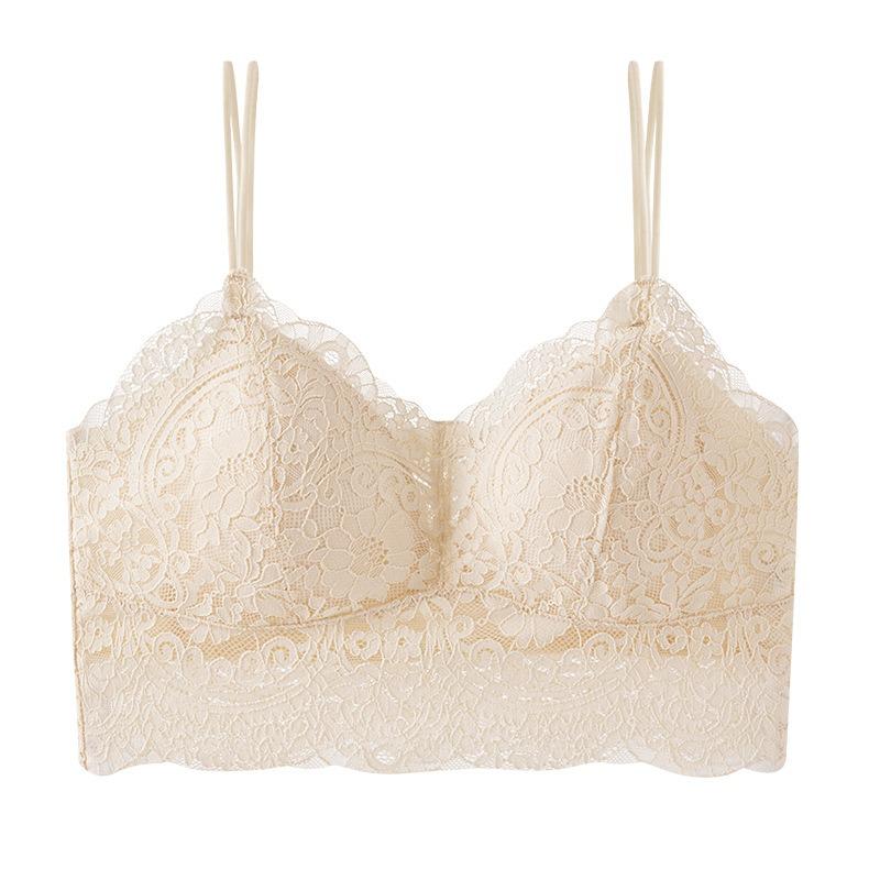 Women S Lace Backless Plus Size Bandeau Camisole Bra