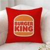 Burger King Brand Pillow Case Pillowcase, Double-sided Printed, Sofa Cushion, Bedroom Headboard Pillow