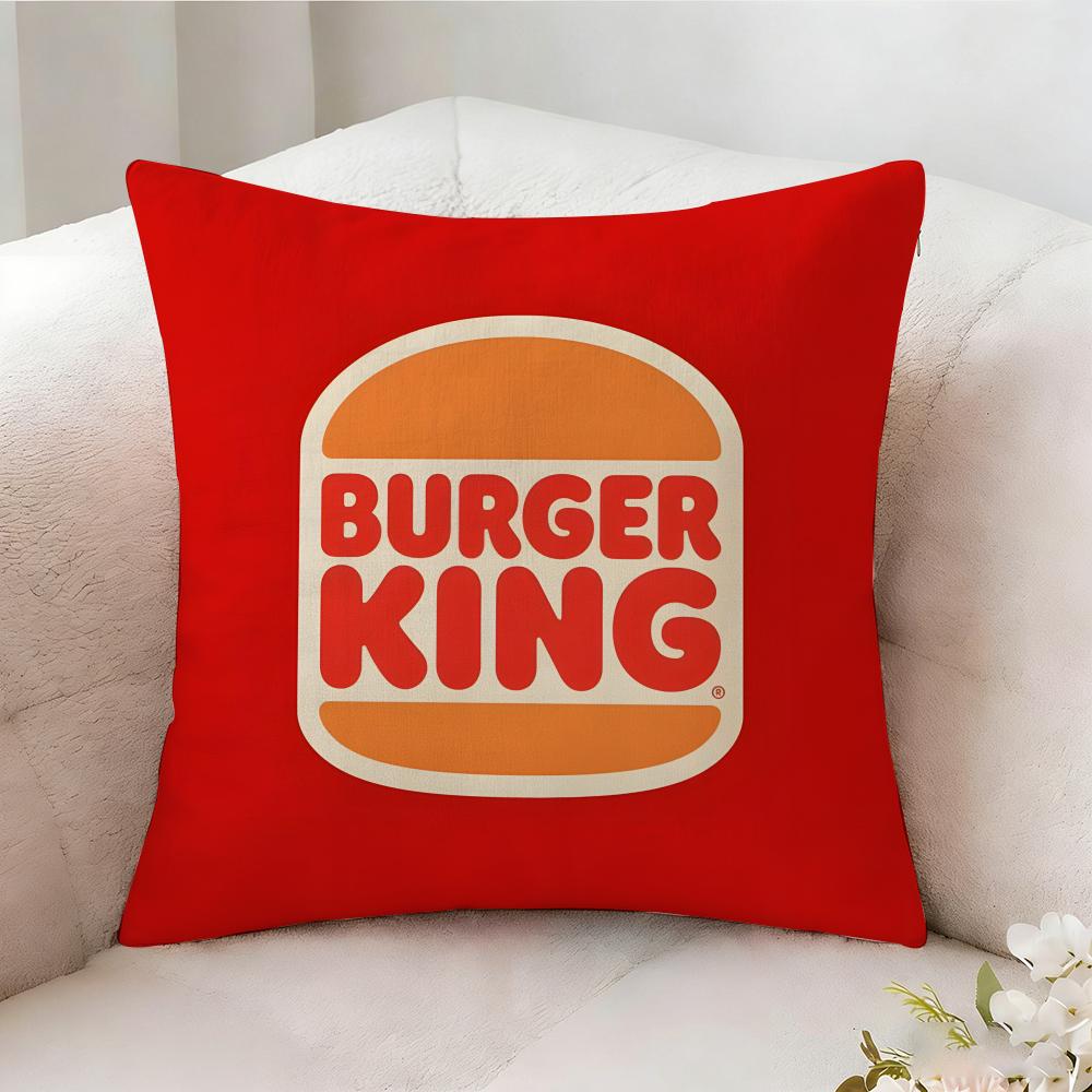 Burger King Brand Pillow Case Pillowcase, Double-sided Printed, Sofa Cushion, Bedroom Headboard Pillow