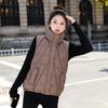 Small Cotton-padded Jacket, Vest, Vest, Cotton-padded Clothing, New Autumn and Winter Versatile Loose Casual Sleeveless Down Cotton-padded Jacket,
