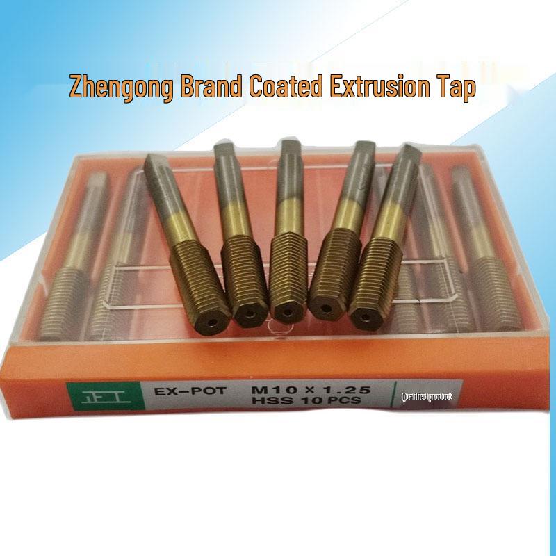 Titanium Coated Extrusion Tap Set: M2.5, M3.5, M6x0.75, M7x1, M8x1, M10x1.25, M14x1.5, M16 Tap M3