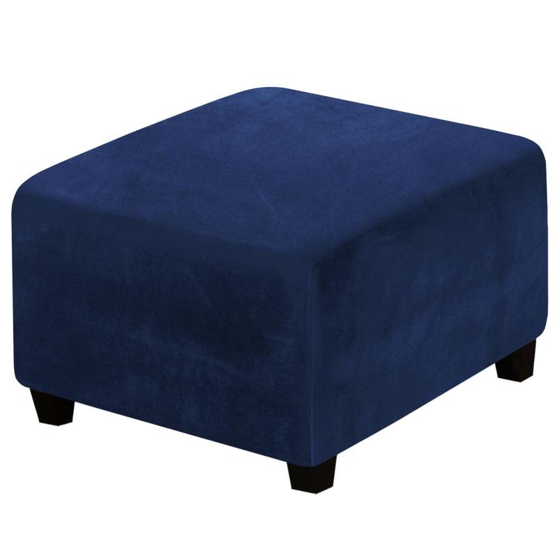 Velvet Square Low Stool Cover Protector Strečový all-inclusive obal na třmen