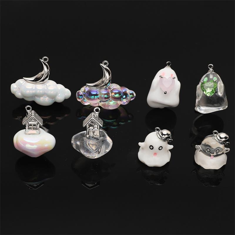 1 peça/saco Pingente de Resina DIY Pulseira Colar Brincos Acessórios de Joalheria