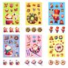 6 Packs Christmas Series Face-Changing Stickers Cute Cartoon Santa Claus Wreath Goo Ka Stickers Children'S Interactive Toys
