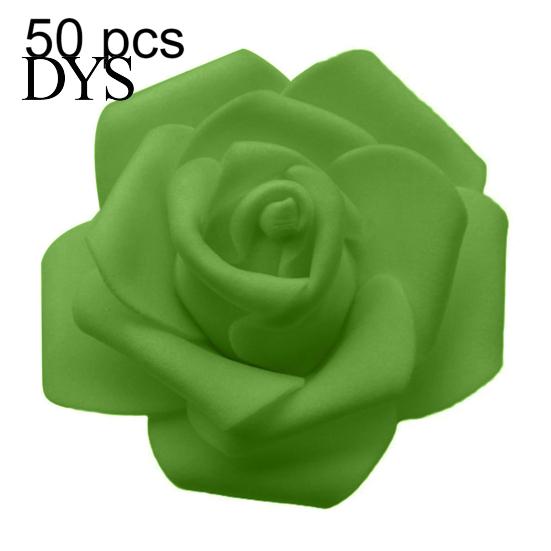 25/50/100Pcs Artificial PE Foam Rose Flowers Head DIY Wedding Home Room Decor