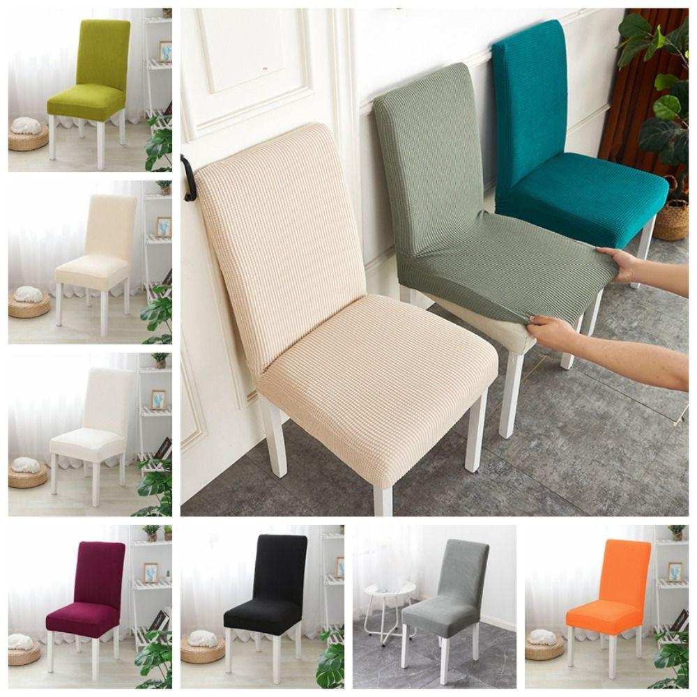 

Водонепроницаемый чехол для сиденья, однотонная подушка для стула, съемный защитный чехол для стула, банкетный