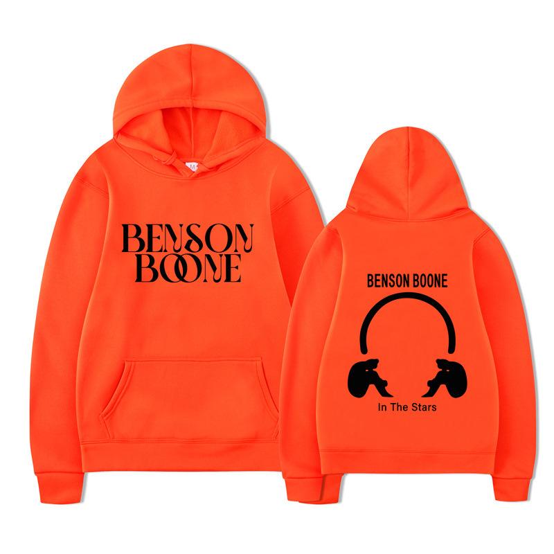 Benson Boone Print Men's Hoodies Boys Harajuku Girls Hip Hop Pullover Fancy Music Gift Casual Loose Comfortable Sweatshirt