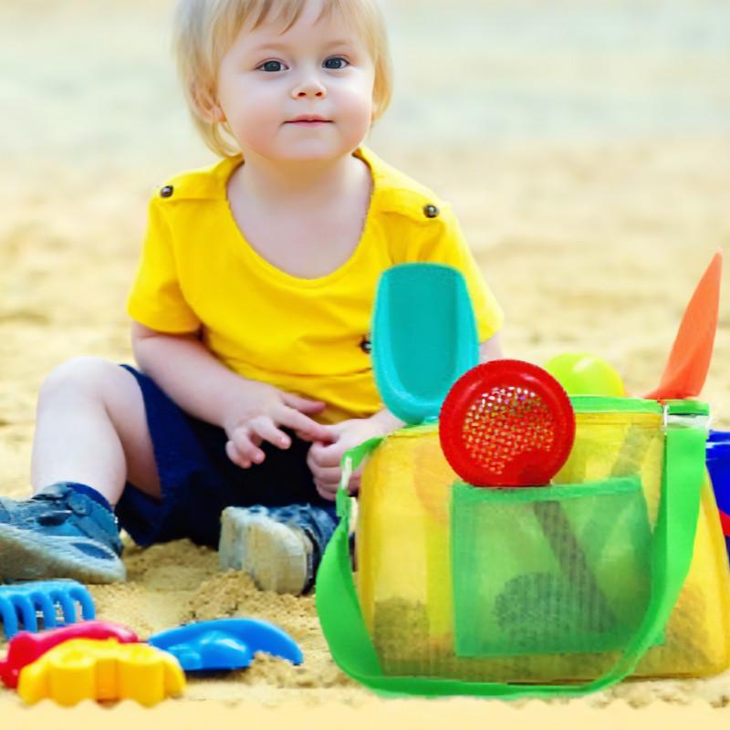 Children's Beach Toy Storage Mesh Bag Swimming Pool Outdoor Travel Sports Children's Shell Bag Handbag Swimming Accessories