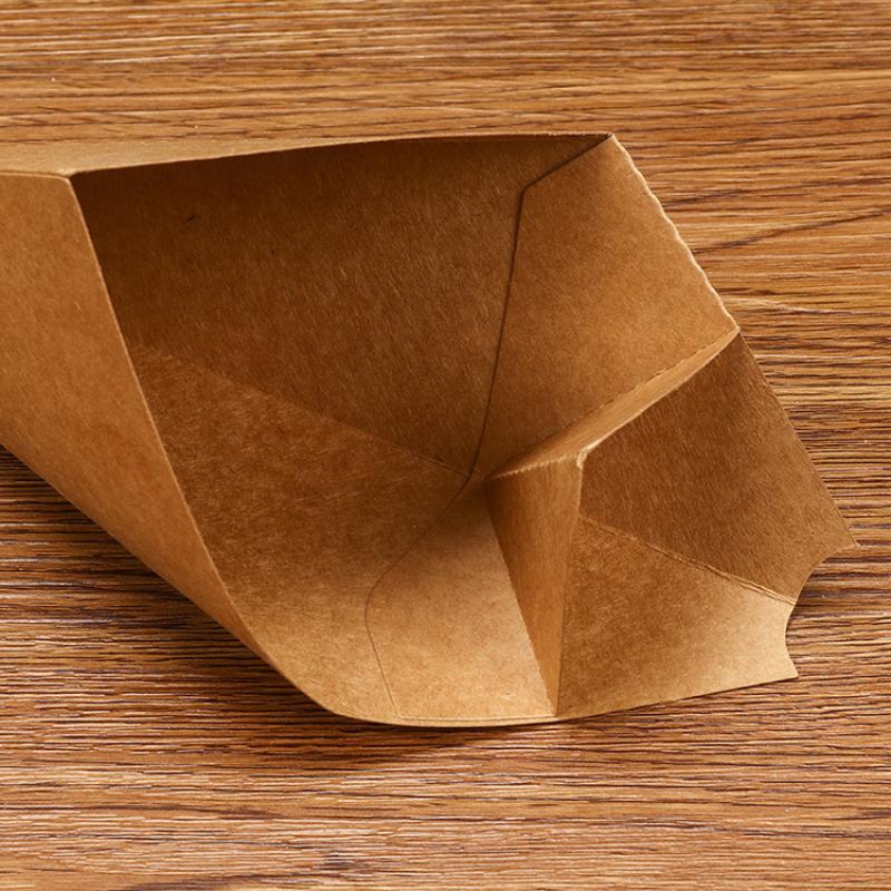 50Pcs French Fries Box Cone Chips Ketchup Cup Fast Food Restaurant Take-Out Disposable Food Paper Package