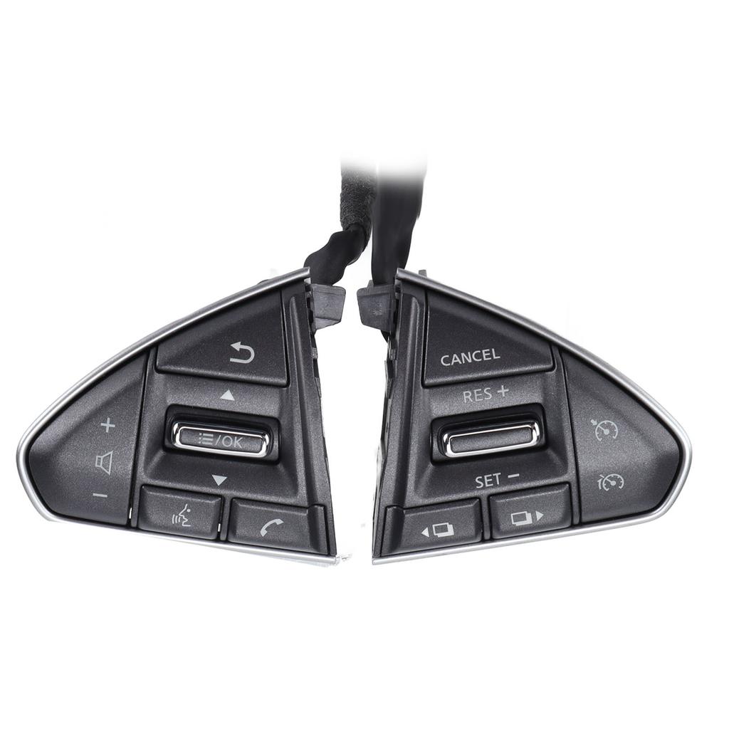 Multifunctional Steering Wheel Swith Control Button Matte Paint Replacement for Nissan Bluebird Sylphy 2016‑2019