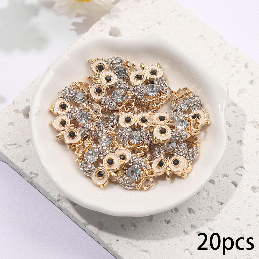 3/5/8pcs alloy owl enamel jewelry, creative animal bird pendant, suitable for DIY bracelets, necklaces, jewelry making, earrings