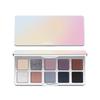 Shedella Dreamy 10-Color Eyeshadow Palette: Blue, Black Glitter, Green Ripple Shades