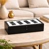 Black Resin Mdf Domino Box | Mdf Storage Case