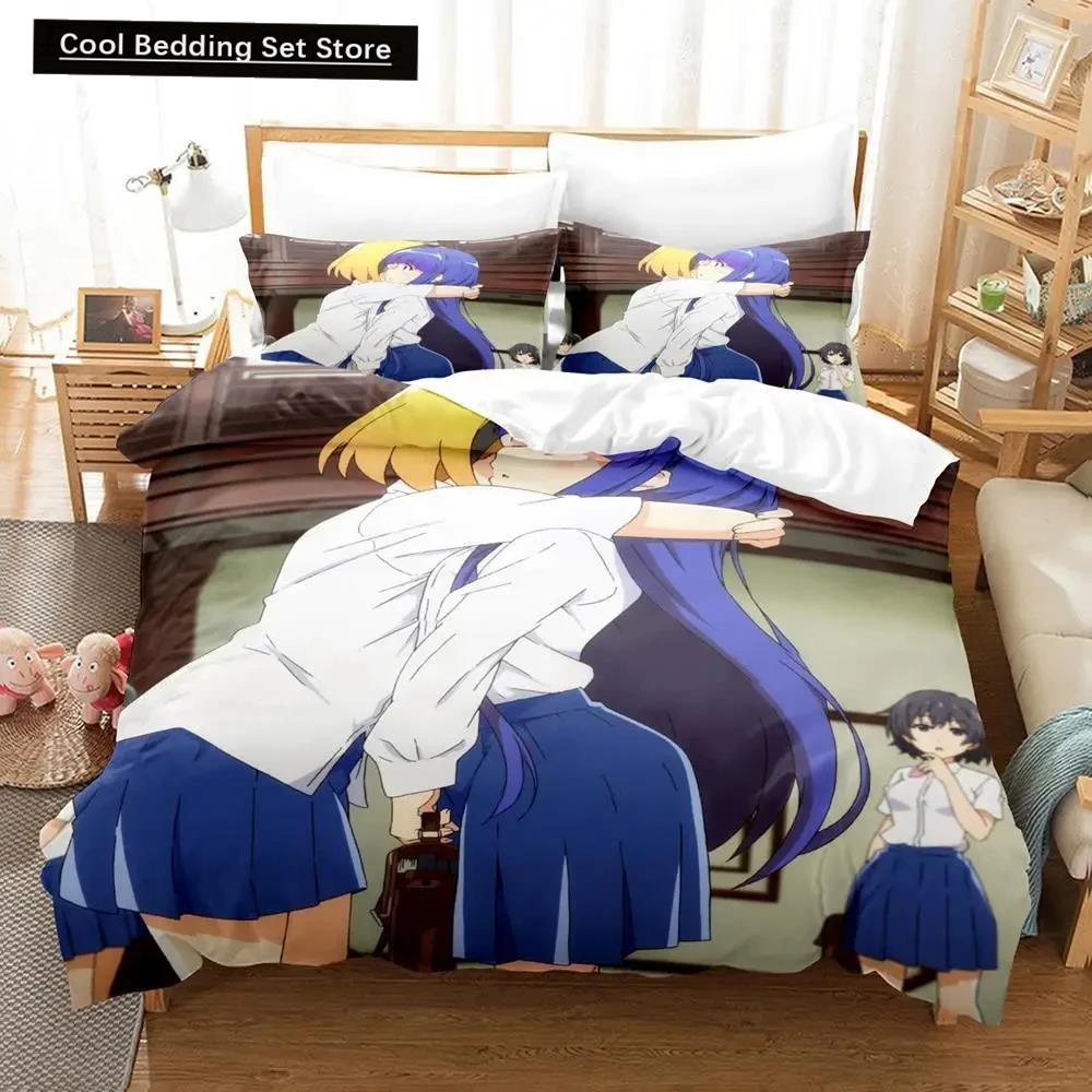 3D Anime Higurashi When They Cry Bedding Set Duvet Cover Bed Set Quilt Cover Pillowcase Comforter king Queen Size Boys Adult