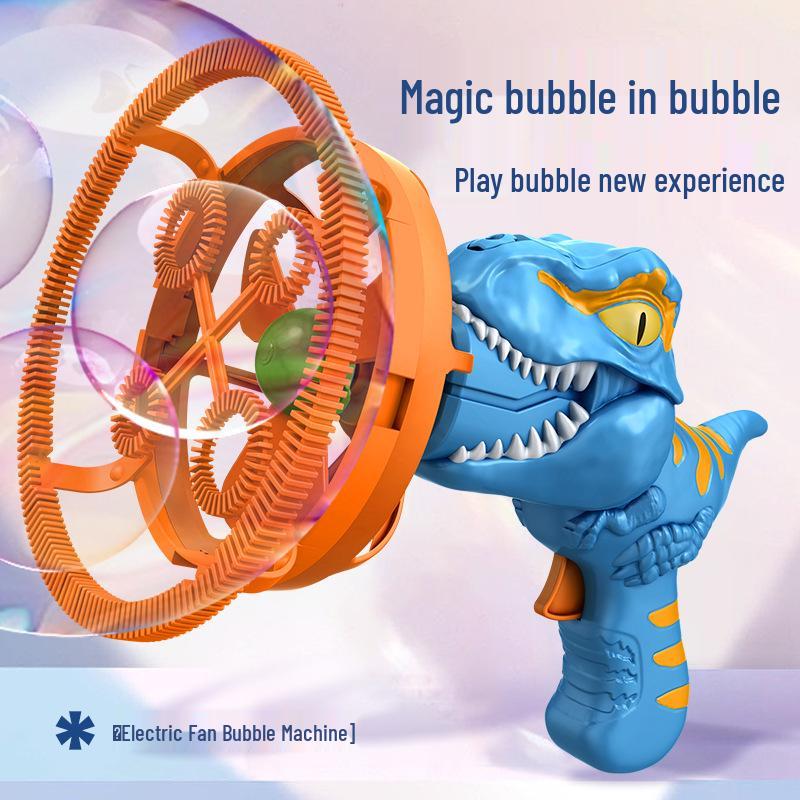 

Automatic Dinosaur Bubble Gun Toy for Children - Handheld and Fun