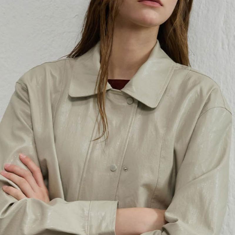 Elua Unisex Vegan Leather Bomber Jacket
