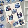 50Pcs/Set The Starry Night . Van Gogh Art Gallery PET Clear Stickers Waterproof DIY Fashion Decals Journal Stickers (2 Styles)