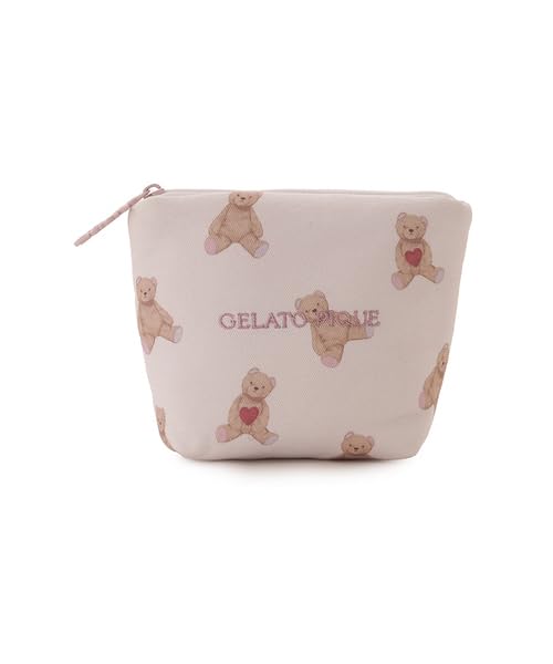 

Heart Bear Print Tissue Pouch PWGB251718 PNK [Gelato Pique] [Valentine]
