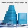 IP67 Waterproof Enclosure Junction Housing Box ABS Plastic Blue Color Instrument Box Electronic Project Case Outdoor Indoor