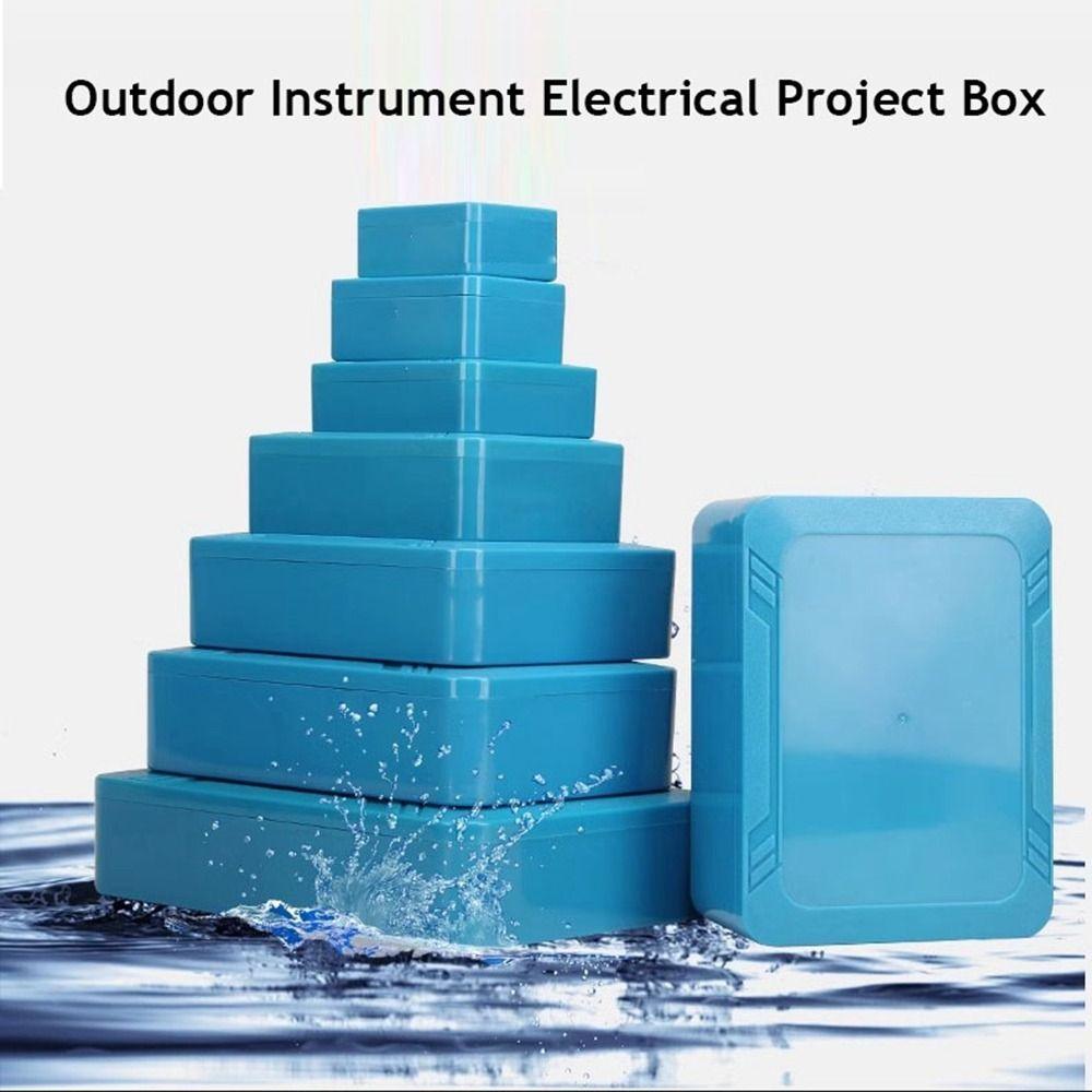 IP67 Waterproof Enclosure Junction Housing Box ABS Plastic Blue Color Instrument Box Electronic Project Case Outdoor Indoor
