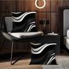 Black and white geometric pillowcase, pillowcase ultra-soft polyester material living room sofa back car pillowcase decoration