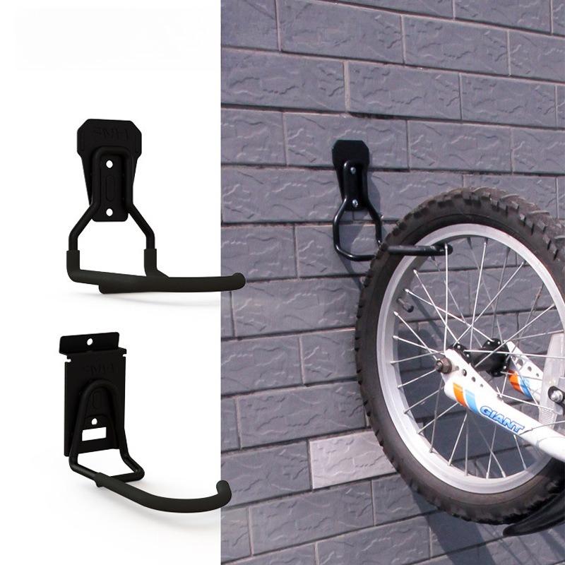 Wall Mount Bicycle Hook Vertical Horizontal Bike Rack Heavy Duty Front Tire Hanger for Garage Home Storage Organizer