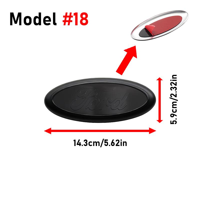 Car Styling Logo Car Front Hood Emblem Rear Trunk Badge Grille Stickers For Ford Focus MK2 3 Ranger Fiesta S-Max Mondeo MK4 Kuga