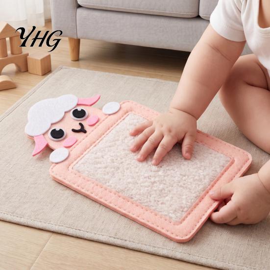 Soft Felt Texture Mat 1/8Pcs Kids Animal Theme Sensory Mat, Tactile Wall Panel Textured Tile, Infant Stimulation Toy Baby Touch And Feel Activity for