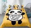 Panda Doona Quilt Duvet Cover Set Pillowcase Single Double Queen King Size Bed