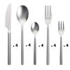 20Pcs Stainless Steel Cutlery Set Matte Silverware Knife Fork Spoon Tableware Flatware Dinnerware Set