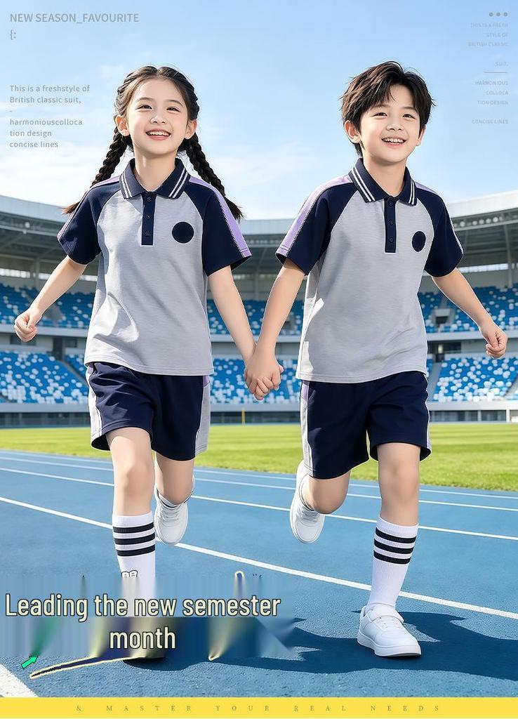 Liaoning Shenyang Primary School Summer Uniform Set for Students - Multi-piece, All-Season Wear