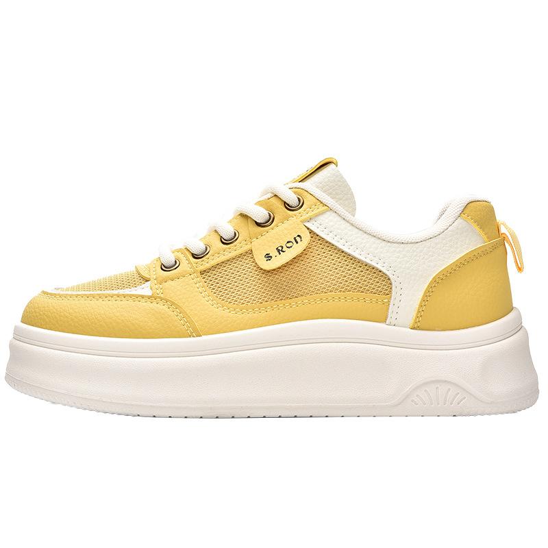 Hot-selling Summer New Thick-soled Casual Board Shoes Mesh Breathable Versatile Little White Shoes 3862