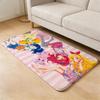 Anime A-Aikatsu Floor Mat Flannel Door Mat Non-Slip Absorbent Washable Indoor Home Rug