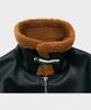 Ffeff Studio Leather Shearling Jacket (Dark Green)