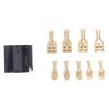 10 Set 5 Pin Terminal Relay Case Holder with 30pc 9.5mm 20pc 6.3mm Terminal ABS Relay Connector 12V 30A/ 40A