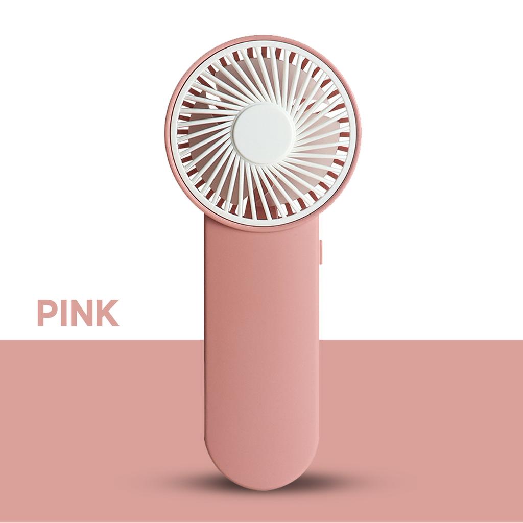 Mini Ventilador Portátil de Mão com Pás Macias - Alimentado por Bateria para Casa e Viagem 1 Ventilador