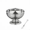 Dessert Cup with Fork Metal Stainless Steel FoodGrade Dishware for Hosts, Families,