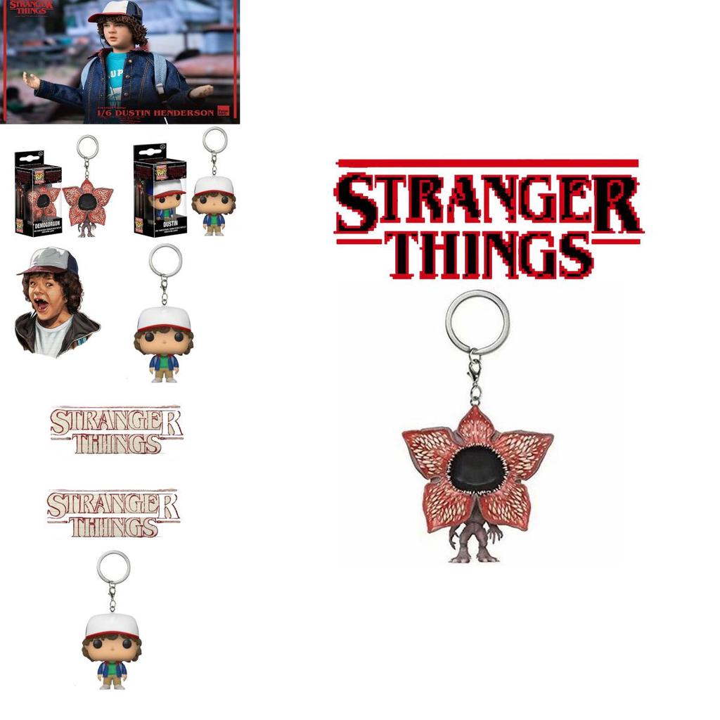 Stranger Things Demogorgon Dustin Keychain Collectible Character Gift