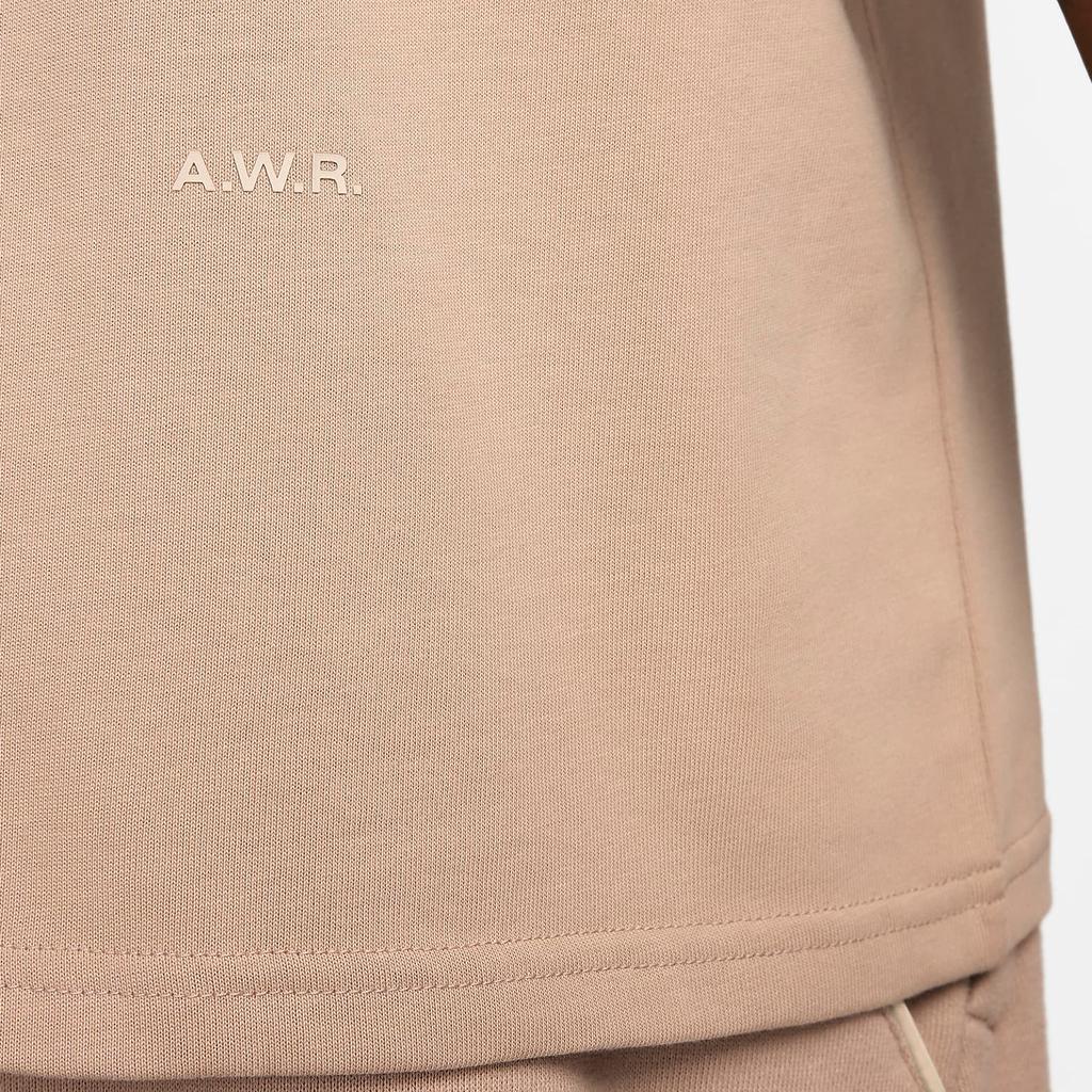 Nike X Nocta Collaboration SS24 Letter Print Short Sleeve T-Shirt Unisex Tops Mocha-Brown FN7664-200