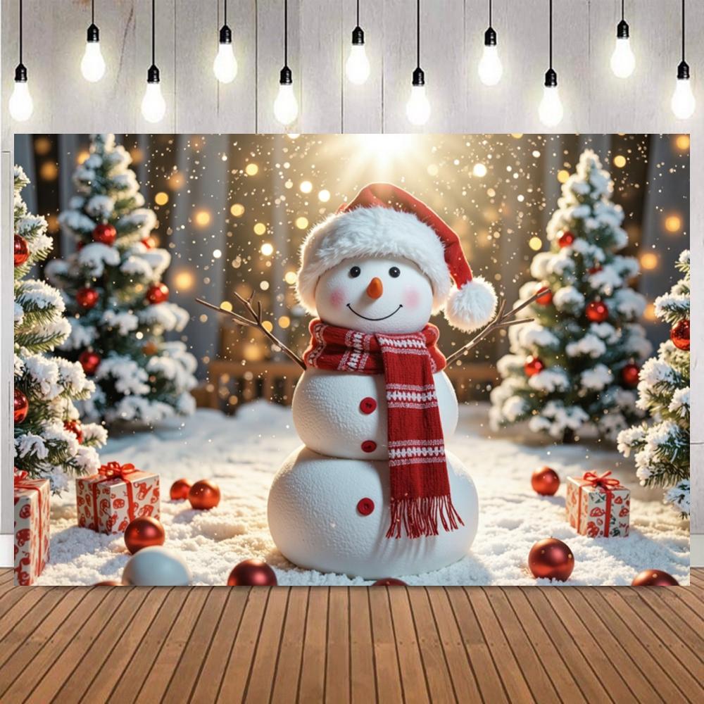 Winter Ice Snow Castle Photography Background Snow Scene Frozen Forest Wonderland Christmas Party Home Decor Photo Backdrop Prop9