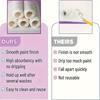 11pcs/set Complete Paint Roller Set with Long Handle & 4-Inch Covers, Fabric & Plastic Material, Ideal for Walls, Ceilings & Small Areas