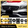 For Mercedes Benz Illuminated Star Badge Car Front Grill LED Emblem Light  For Mercedes Benz 3D Mirror Logo CLA A B C E S GLA GL